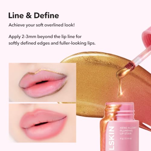 APRILSKIN Hero All Day Plumping Lip Stain Rose Pink - Long-Lasting Hydrating Lip Color