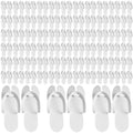 JaGely 100 Pairs Disposable Pedicure Slippers Bulk EVA Disposable Flip Flops Kit Spa Pedicure Sandals Guest Slippers Spa for Adult Foot Nail Salon Party Supplies Travel Hotels Home(White)