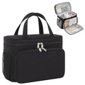 Travel Toiletry Bag, Portable Makeup Bag for Women Girls, Water-resistant Makeup Cosmetic Bag Travel Bag for Full-Size Toiletries, Accessories, Black