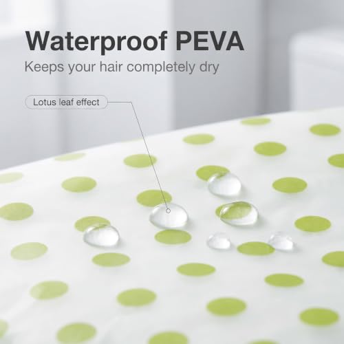 6 Pack Waterproof EVA Shower Caps with Elastic Band