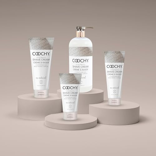 Coochy Moisturizing Shave Cream for Sensitive Skin - Au Natural 3.4 oz