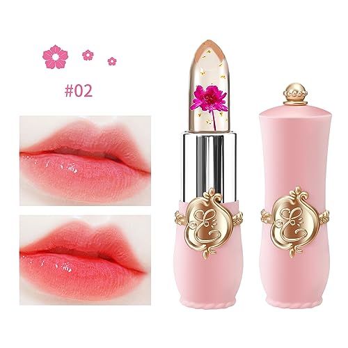 Flower Jelly Lipstick Set Temperature Color Change Moisturizing