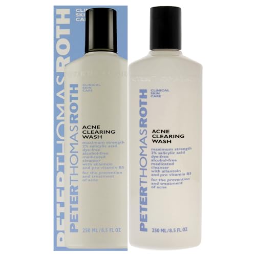 Peter Thomas Roth | Acne Clearing Wash | Maximum-Strength Salicylic Acid Face Wash, Clears Up and Helps Prevent Breakouts, 8.5 Fl Oz