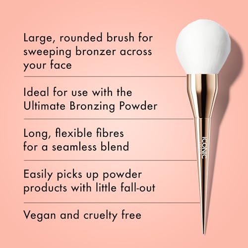 ICONIC LONDON Face Makeup Brushes | Soft Bristles, Seamless Application, Vegan, Cruelty Free