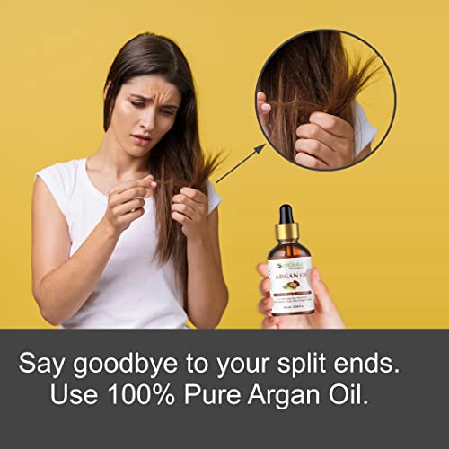 SofiGlobe Argan Oil, Organic,100% pure, cold pressed and unrefined. Your best cosmetic care for hydrated skin, smooth hair and healthy nails. (1 Oz/30 ml)