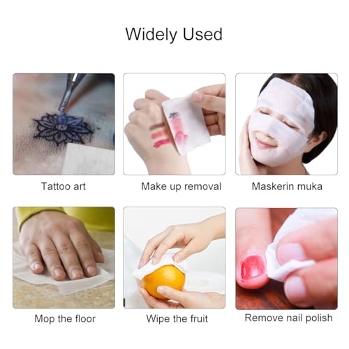 100 Pack Makeup Remover Pads 4x4 Non-Woven Facial Wipes