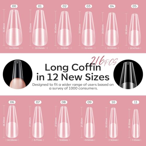 Modelones A9 Wired Long Coffin UV Nail Light & Gel Nail Kit for Salon at Home