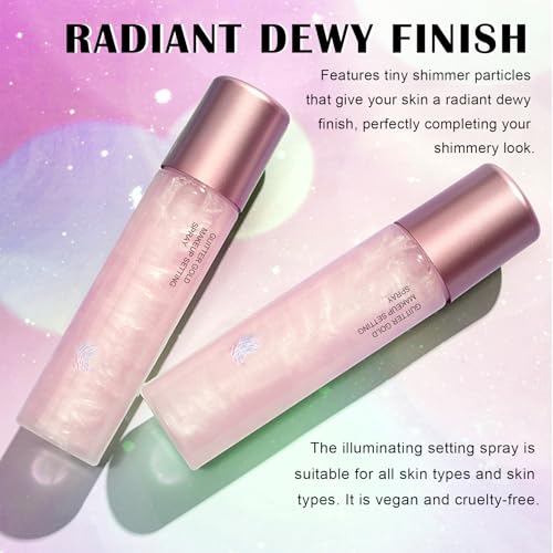 IONSGAKO Glow Setting Spray | Shimmer Hydrating Makeup Finish