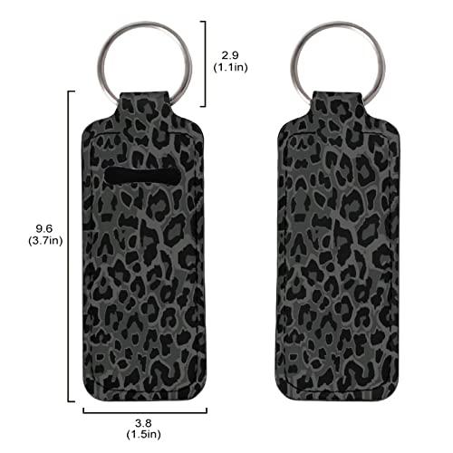 Chapstick Holder Keychain Clip-on Lip Balm Sleeve Pouch