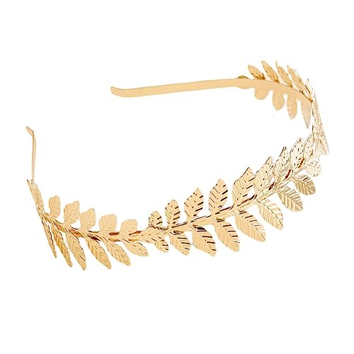 Gold Leaf Branch Bridal Hair Crown Headband