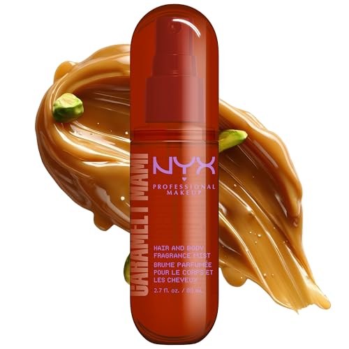 NYX Caramelt Mami Fat Oil Hair & Body Mist - Vegan Perfume, 2.7 fl oz
