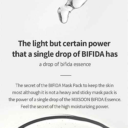 mixsoon Bifida Sheet Mask Pack Face Moisturizer Sheets Korean Glass Skin Care 1Pack (5ea)
