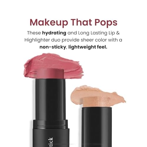 bdb Makeup Lip & Highlighter, Creamy Blush, Hydrating & Long-Lasting