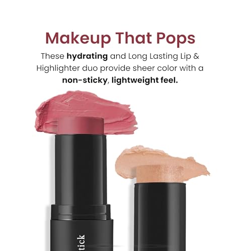 Cream Blush & Highlighter Stick - Multitasking Portable Makeup