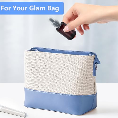 4 Pack 2oz Amber Essential Oil Dropper Bottles BPA-Free Refillable Containers