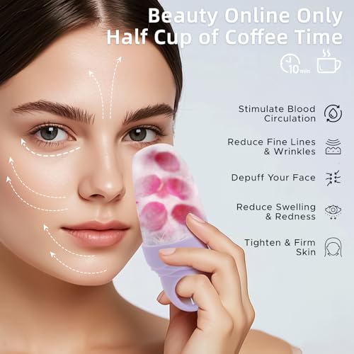 3-Pack Ice Roller for Face – Silicone Reusable Facial Depuffer