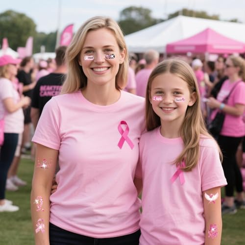 Breast Cancer Awareness Temporary Tattoos
