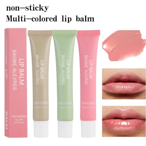 5-Color Butter Tinted Lip Balm Set - Moisturizing Lip Gloss