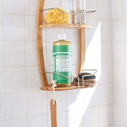 Dr. Bronner's Pure-Castile Magic Liquid Soap (Almond, 32 Ounce, 2-Pack)- Made with Regenerative Organic Certified Oils, 18-in1 Uses: Face, Hair, Hand & Body Soap, Laundry, Pets- Concentrated, Vegan