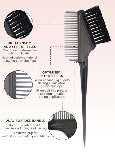 YOOVR Hair Highlighting Kit with Pre-Punched Silicone Caps & Metal Hooks