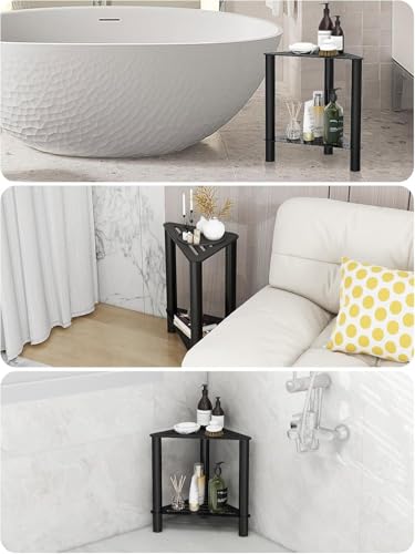 Stainless Steel Shower Stool with Storage Shelf