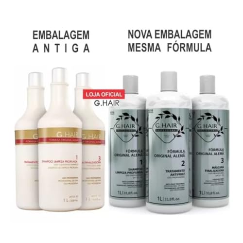 G.HAIR Keratin Smoothing Treatment Kit - 3x 33.8oz