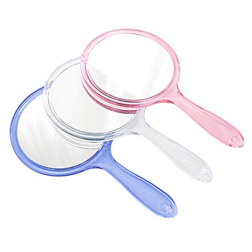 Makeup Hand Mirror 1X 3X Magnifying Travel Size Blue