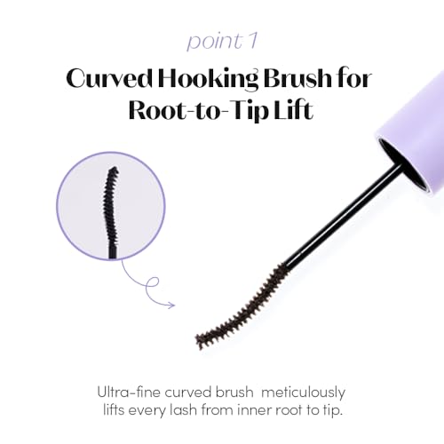 ETUDE Curl Fix Mascara - Waterproof, Long-Lasting, Slim Brush