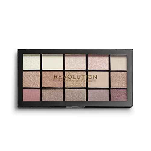 Revolution, Reloaded Eyeshadow Palette, Highly Pigmented, Matte & Shimmer Finishes, 15 Shades, Iconic 3.0, 0.58 Oz