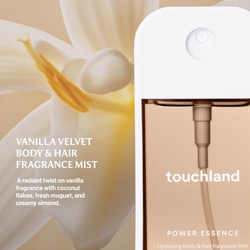 Touchland Vanilla Velvet Body & Hair Mist 2 FL OZ | Hydrating