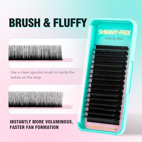 Shimmy-Free Matte Volume Lash Extensions 0.05mm D Curl