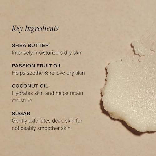 + Lux Unfiltered N¡Æ28 Exfoliating Body Polish in Santal - Exfoliating Body Scrub with Shea Butter, Passion Fruit Oil, & Vitamin E - Hydrating & Moisturizing Sugar Scrub - Vegan & Cruelty Free