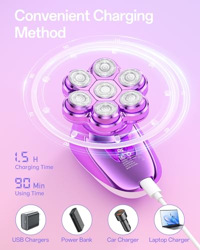 5-in-1 Women's Electric Shaver with 7D Heads & Bikini Trimmer