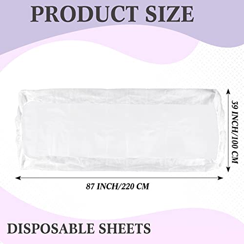 Buryeah 50 Pcs Disposable Massage Table Sheets - Soft Non-Woven Covers