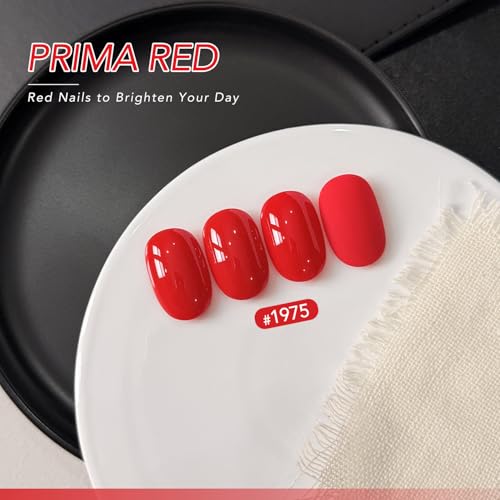 GAOY Red Gel Nail Polish 16ml Soak Off UV LED for Nail Art & Manicure