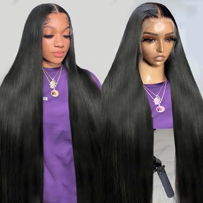 32 Inch Straight Lace Front Wig Human Hair 210% Density