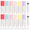 12pcs 2.5ml Clear Lip Gloss Tubes with Wand & Syringes