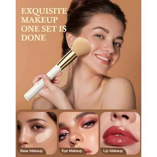 Makeup Brushes Set Professional BESTOPE PRO,Double Ended Foundation Concealer Blush Eyeshadow Contour Eyeliner Face Makeup Brush Set,Blending Brush For Makeup With Case Travel