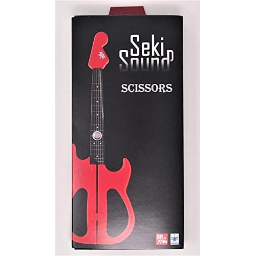 Nikken Cutlery SekiSound SS-20R Guitar Scissors with Stand, Gift Box Included