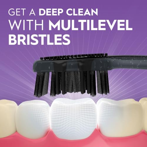Oral-B 3D White Charcoal Manual Toothbrush 2-Pack, Medium