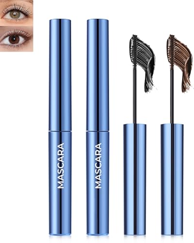 Lestpola Waterproof Mascara for Sensitive Eyes | Volume & Lengthening, 2 Pcs