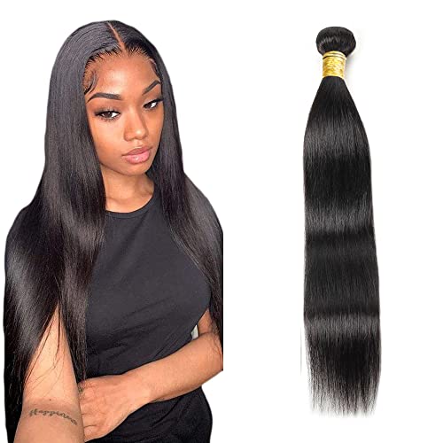 26 Inch Brazilian Straight Human Hair Bundle #1B