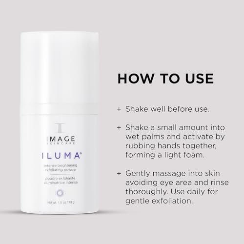 IMAGE Skincare, ILUMA Intense Brightening Powder, Water Activated Gentle Face Scrub Polish for Brighter Skin, 1.5 oz