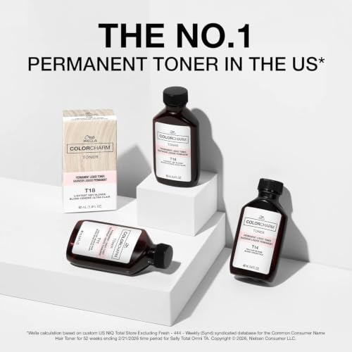 COLORCHARM Permanent Liquid Hair Toner for Brass Neutralization