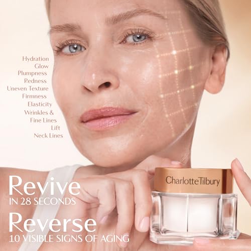 Charlotte Tilbury Magic Cream Face Moisturizer - Firming & Hydrating Face Cream to Create a Smoother-Looking Base for Makeup - Enriched with Vitamins C & E, Peptide Complex & Hyaluronic Acid