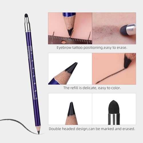 ATOMUS Eyebrow Makeup Pencil & Sharpener Set with Trimmers - 14 Pcs