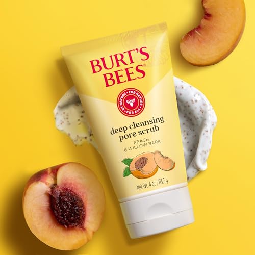 Burt's Bees Deep Cleansing Pore Scrub Peach Willow Bark 4oz
