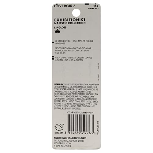 CoverGirl Exhibitionist Majesty Lip Gloss - Dynasty Lip Gloss Women 0.12 oz