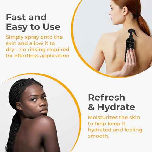 Bacne Treatment Body Spray, 8 fl oz, Cystic Back bacne Treatment Spray with Salicylic Acid, Tea Tree Chest, Butt and Body bacne Spray for Hormonal bacne, Bacne Treatment for Teens Adults, 2000 Sprays