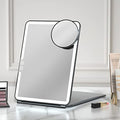 FUNTOUCH 10x7.5 Portable Makeup Mirror with Light, Rechargeable LED